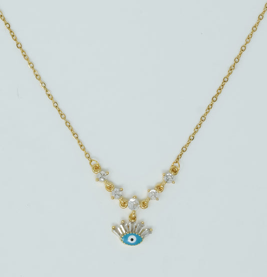 Guardian Gaze 18k Gold Plated Pendant