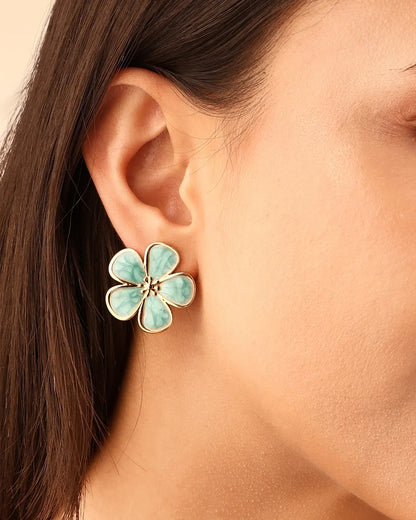 Marina Petal Stud Earrings For Women