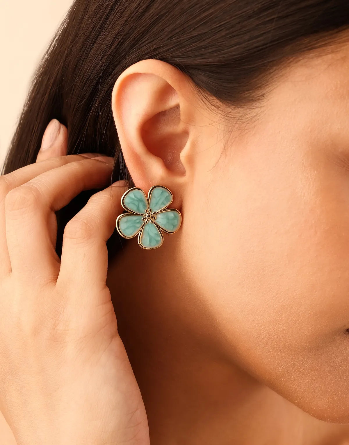 Marina Petal Stud Earrings For Women