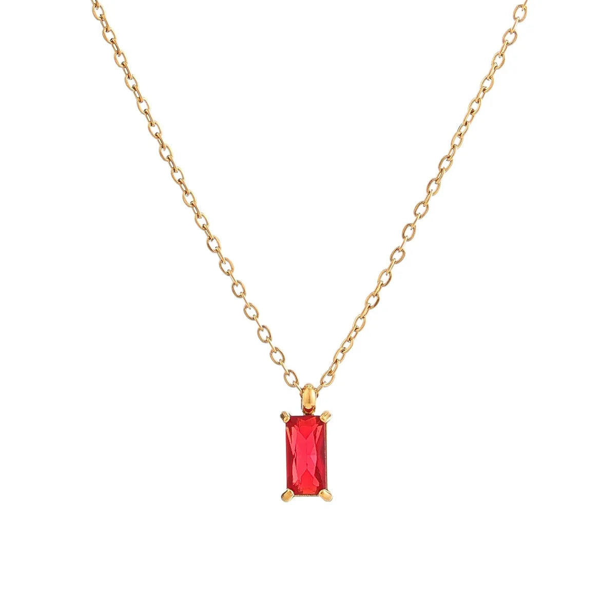 Cherie to the soul Red & Green Pendant Necklace For Women (Combo of 2)