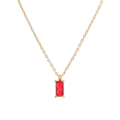 Cherie to the soul Red & Green Pendant Necklace For Women (Combo of 2)