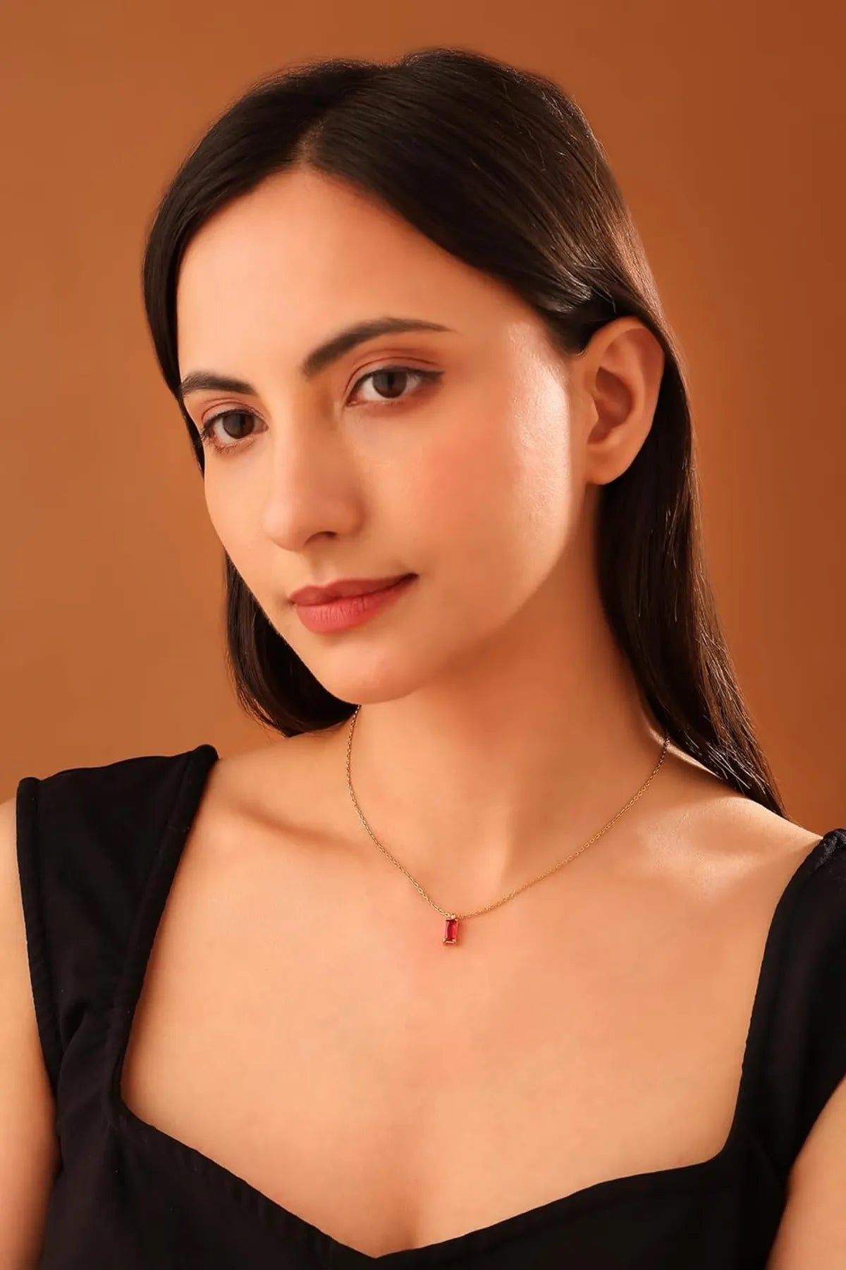 Cherie to the soul red pendant necklace for women