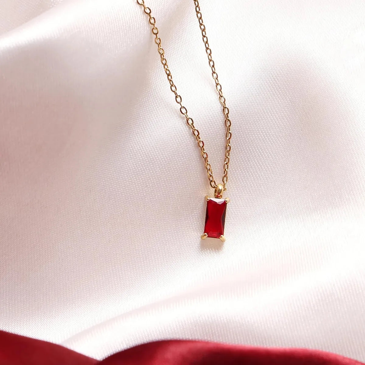 Cherie to the soul red pendant necklace for women
