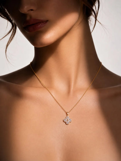 Crystal Clover Pendant