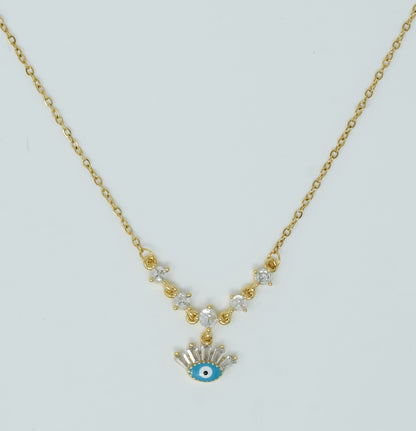 Guardian Gaze 18k Gold Plated Pendant