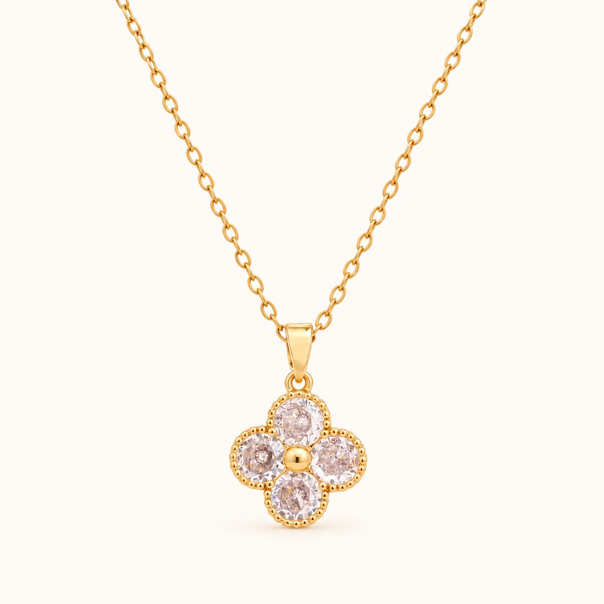 Crystal Clover Pendant