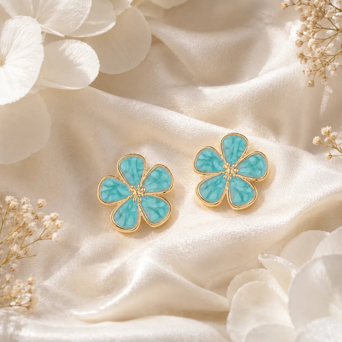 Marina Petal Stud Earrings For Women