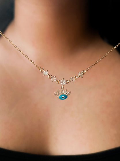 Guardian Gaze 18k Gold Plated Pendant