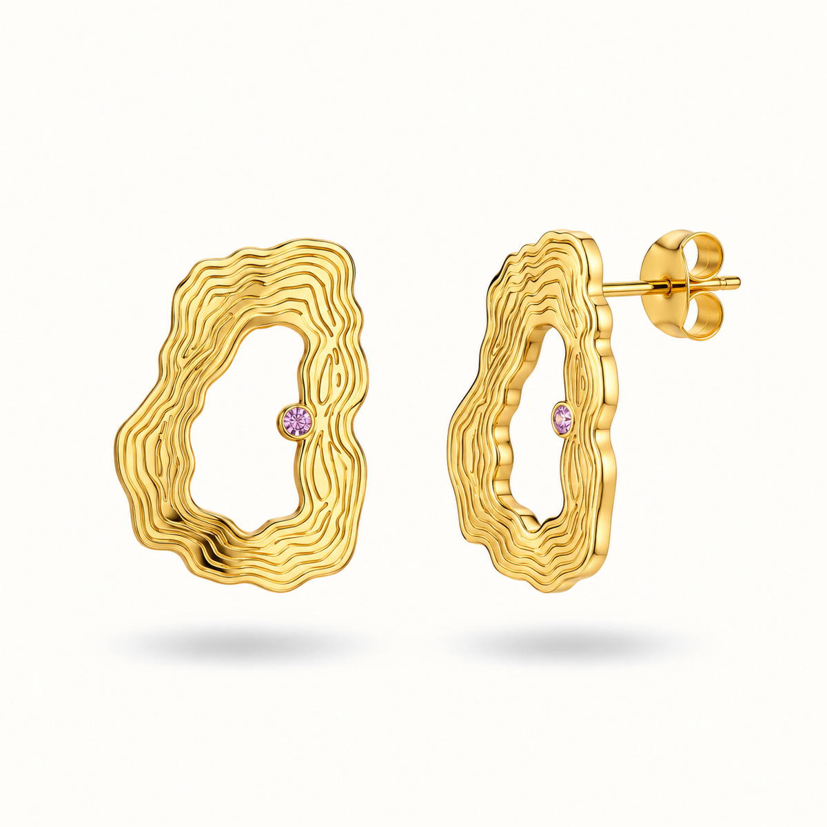 Golden Ripple Earrings