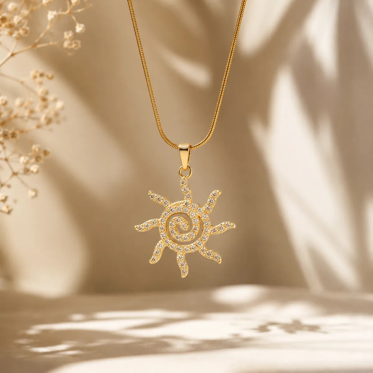 Solara Spiral Pendant