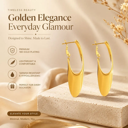 Imperial drop Hoop Earrings For Women
